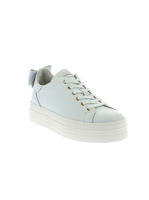 sneakers da donna in pelle bianca NERO GIARDINI | E306521D707